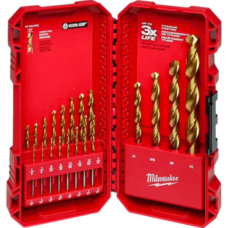 MILWAUKEE 20 PC. THUNDERBOLT Titanium Drill Bit Set