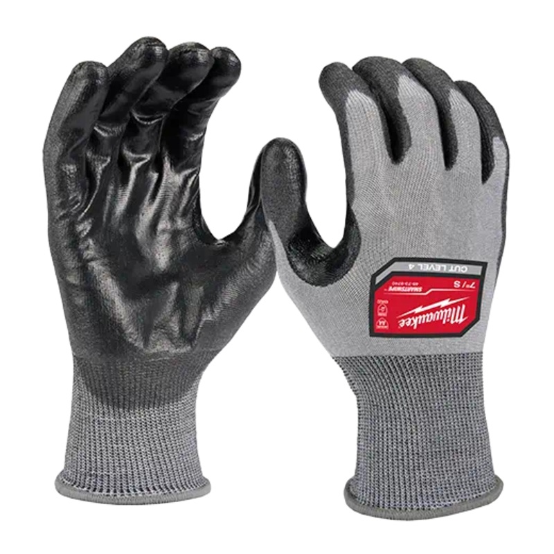 MILWAUKEE Cut Level 4 High-Dexterity Polyurethane Dipped Gloves