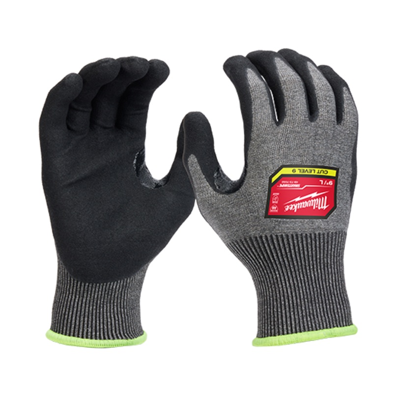 MILWAUKEE Cut Level 9 High-Dexterity Nitrile Dipped Gloves