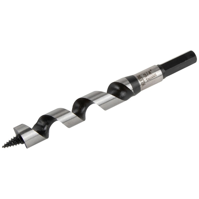 KLEIN TOOLS Steel Ship Auger Bit, Screw Point, 1 x 4-Inch