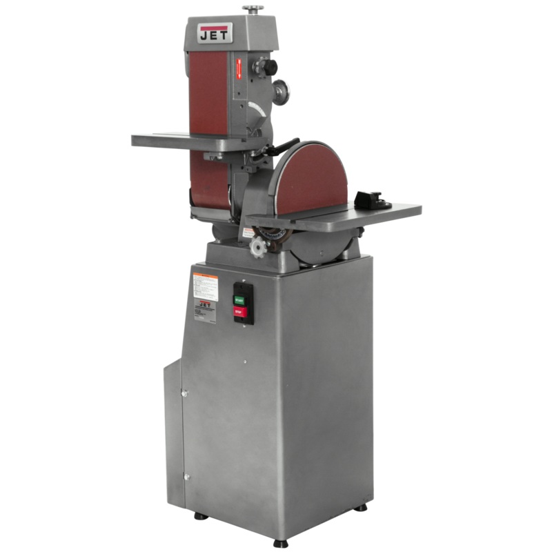 JET J-4202A, 6" X 48" Industrial Combination Belt & 12" Disc Finishing Machine 230V 3Ph