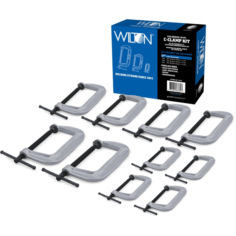 WILTON 10 PC. 140 Series C-Clamp Kit