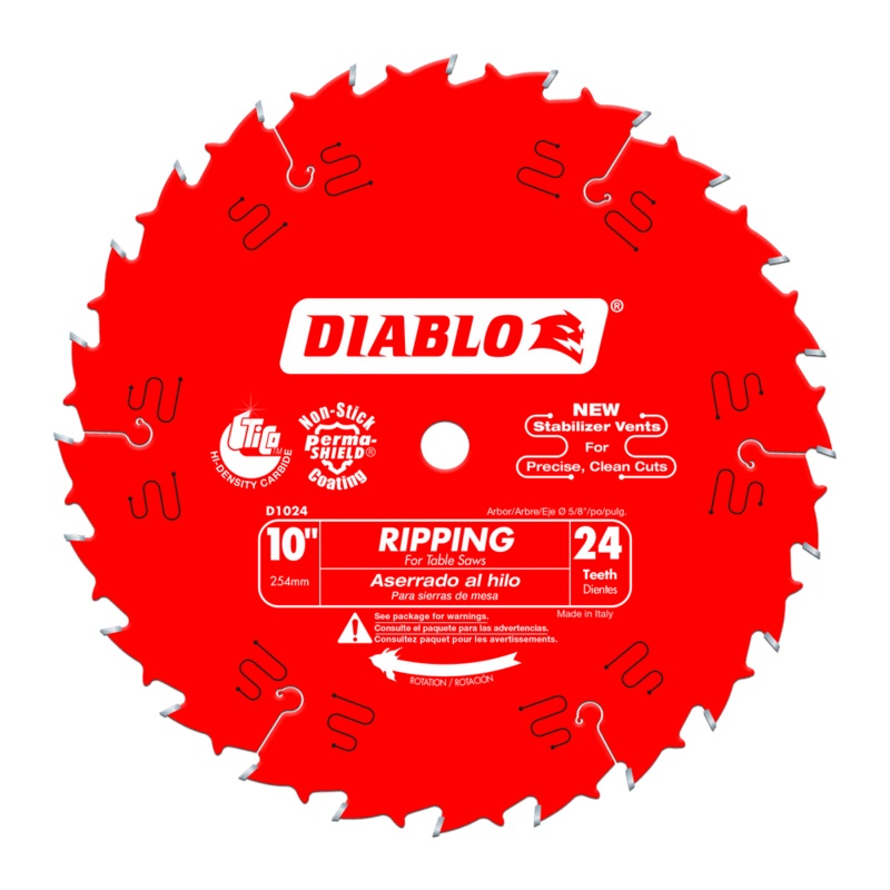 DIABLO 10" X 24 Tooth Ripping Saw Blade