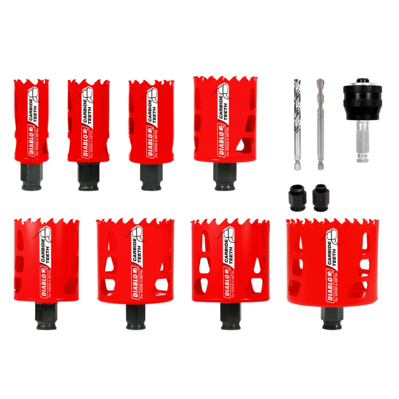 DIABLO 13 PC. Carbide Plumber's Hole Saw Set
