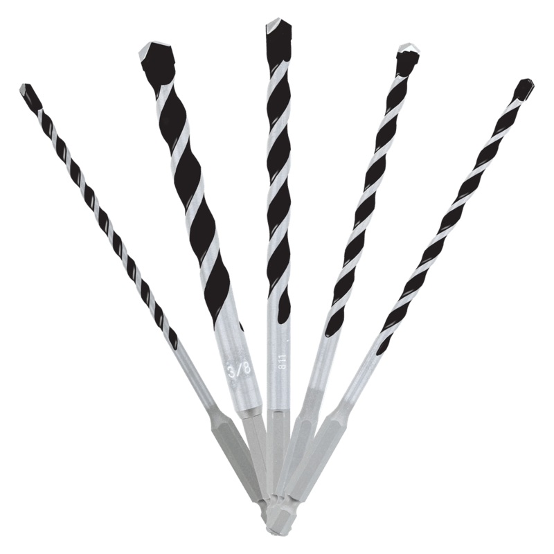 DIABLO 5 PC. Multi-Material Carbide Tipped Hammer Drill Bit Set