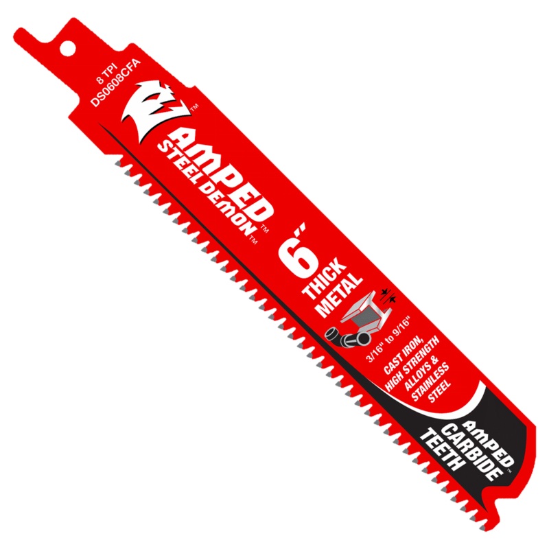 DIABLO 6" Steel Demon Amped Carbide Blades For Thick Metal Cutting