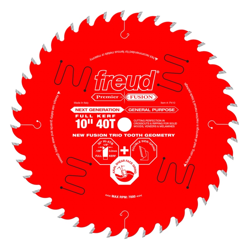 FREUD 10" Next Generation Premier Fusion General Purpose Blade