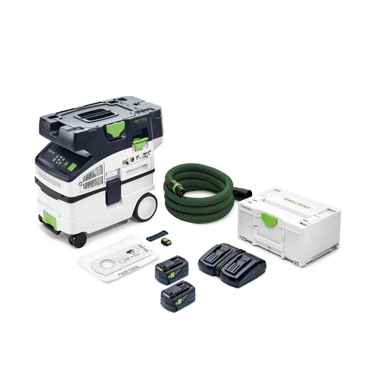 FESTOOL Cordless Mobile Dust Extractor CLEANTEC CTC MIDI I HEPA-PLUS