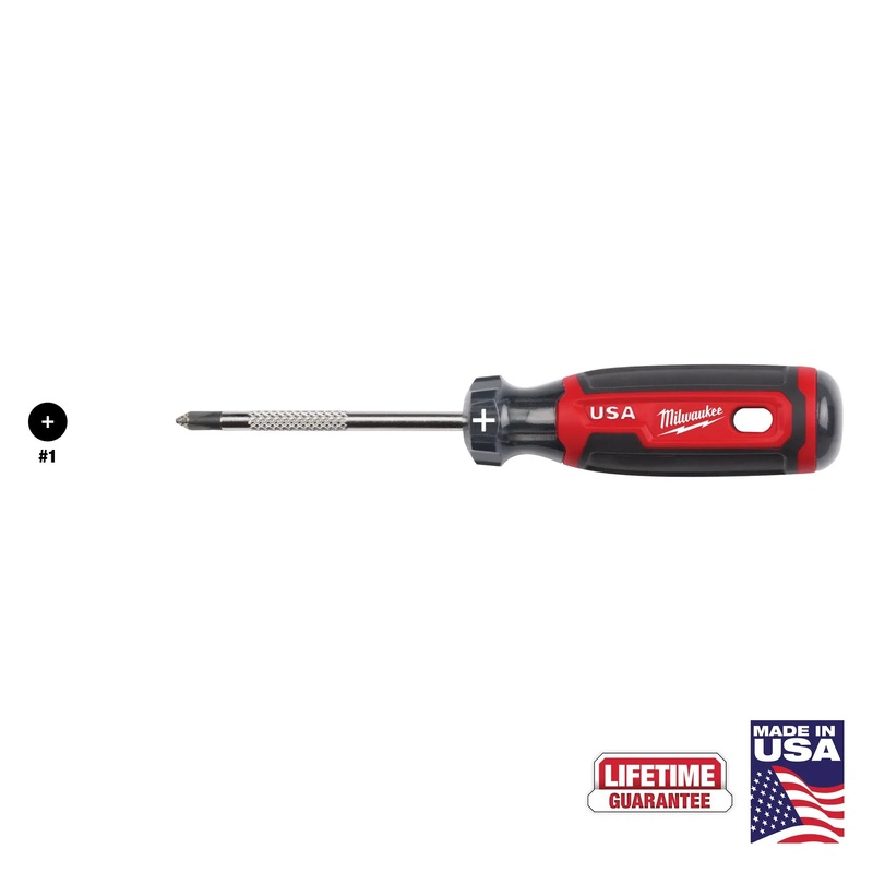 MILWAUKEE #1 Phillips 3" Cushion Grip Screwdriver
