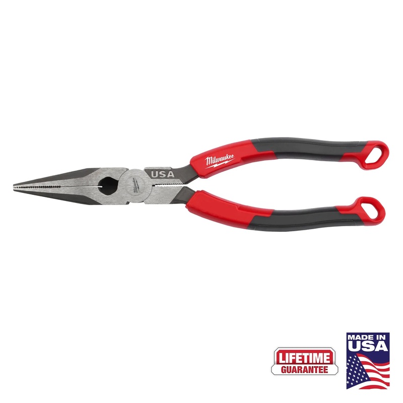 MILWAUKEE 8" Long Nose Comfort Pliers