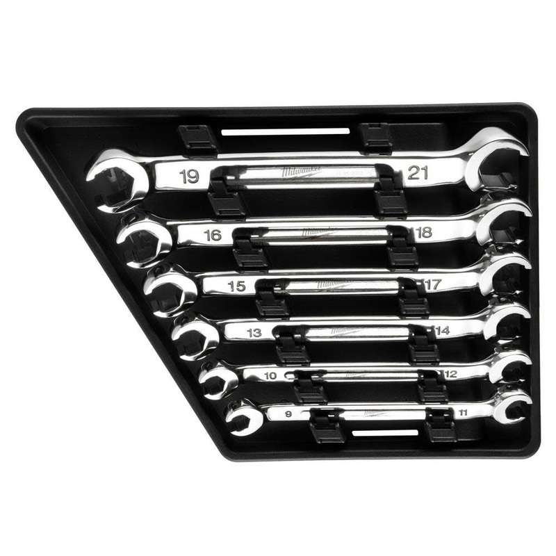 MILWAUKEE 6 PC. Double End Flare Nut Wrench Set - Metric