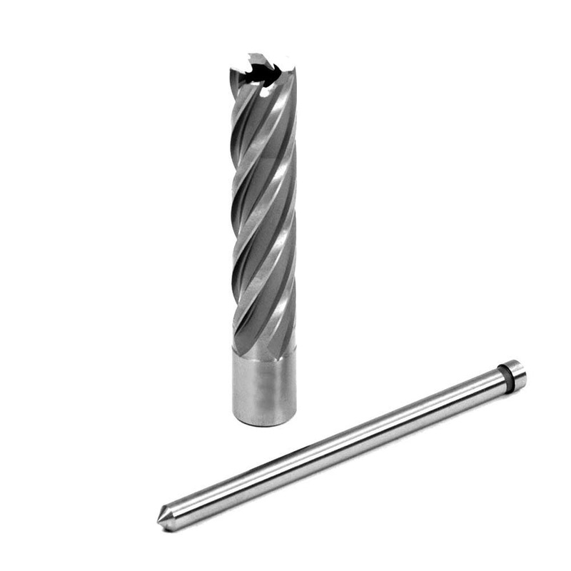 EVOLUTION 1-1/16" Width X 3" Depth Annular HSS Cutter w/ 3/4" Weldon Shank & Pilot Pin Included
