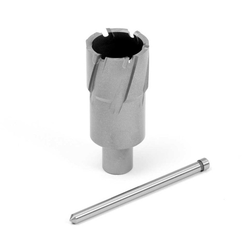 EVOLUTION 1-1/4" Width X 2" Depth Annular Carbide Tipped Cutter w/ 3/4" Weldon Shank & Pilot Pin Included