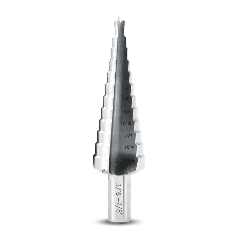 EVOLUTION 3/16" - 7/8" Straight Flute Step Drill