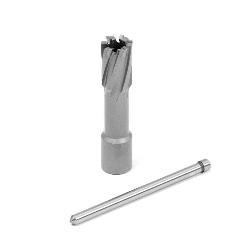 EVOLUTION 3/4" Width X 2" Depth Annular Carbide Tipped Cutter w/ 3/4" Weldon Shank & Pilot Pin Included