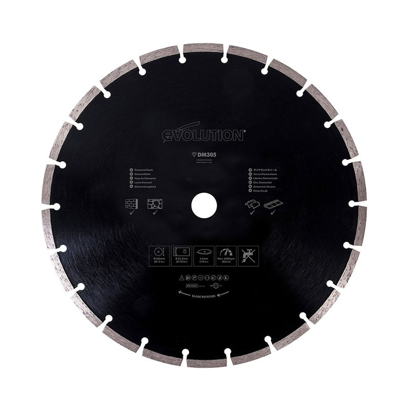 EVOLUTION Evolution 12" Segmented Rim, 20mm Arbor, Diamond Blade