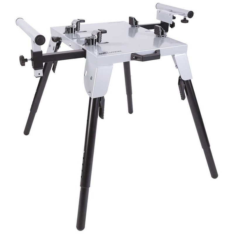 EVOLUTION Universal Chop Saw Stand w/ Telescopic Arms & Folding Legs