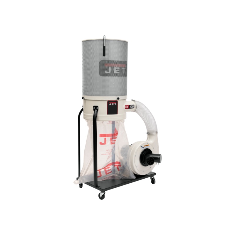 JET DC-1100VX-CK Dust Collector, 2-Micron Canister Filter, 1.5 HP, 1Ph 115/230V