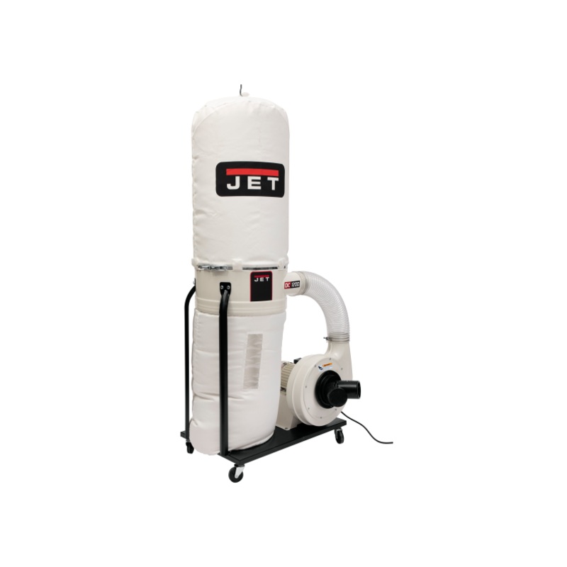 JET DC-1200VX-BK1 Dust Collector, 30-Micron Bag Filter, 2 HP, 1Ph 230V