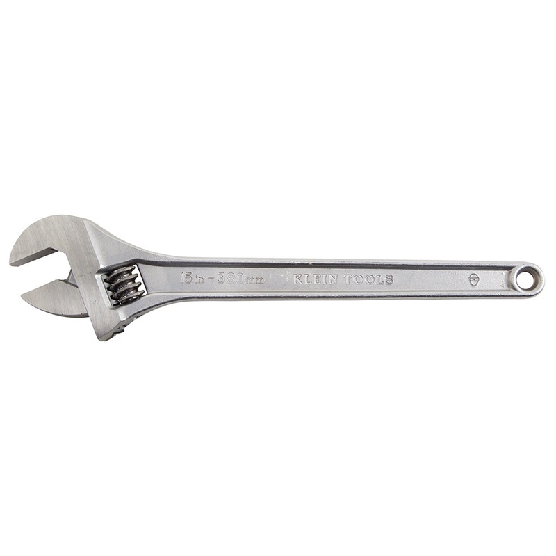 KLEIN TOOLS Adjustable Wrench Standard Capacity, 15-Inch