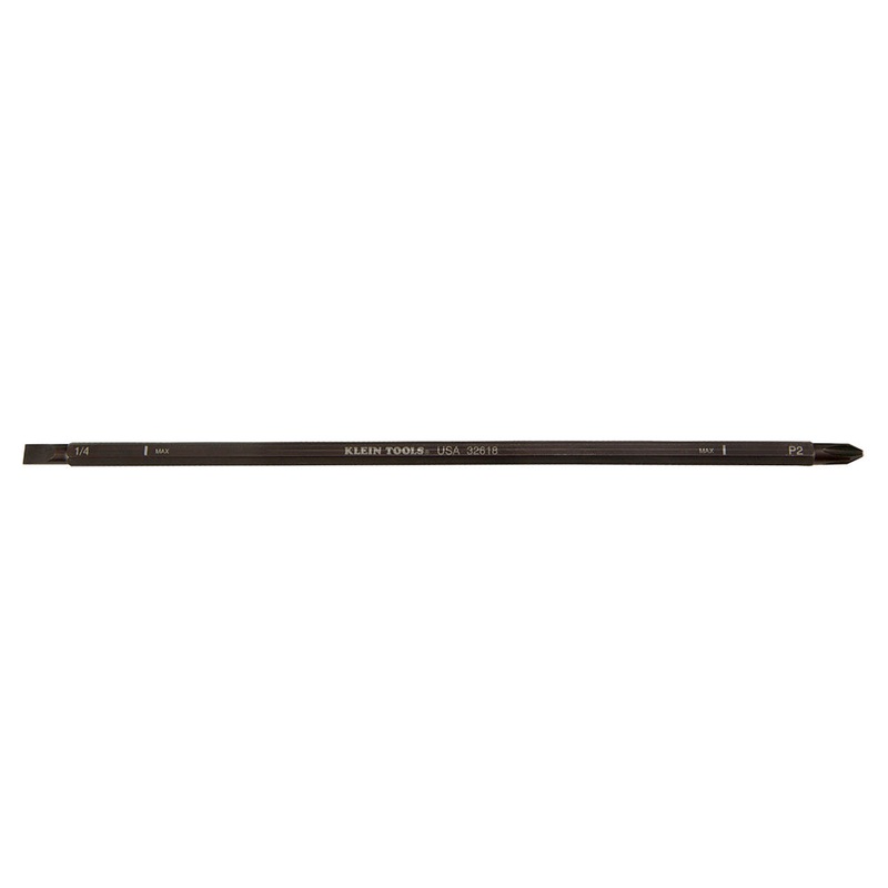 KLEIN TOOLS Adj Screwdriver Blade #2 Phillips 1/4-Inch Slotted