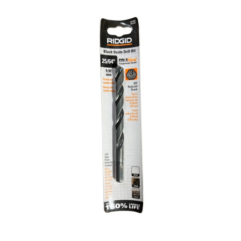 CLEARANCE RIDGID COLDfire 25/64 in. Black Oxide Drill Bit
