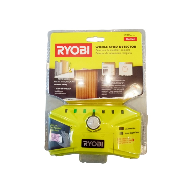 CLEARANCE RYOBI Whole Stud Detector with Auto Depth Scan