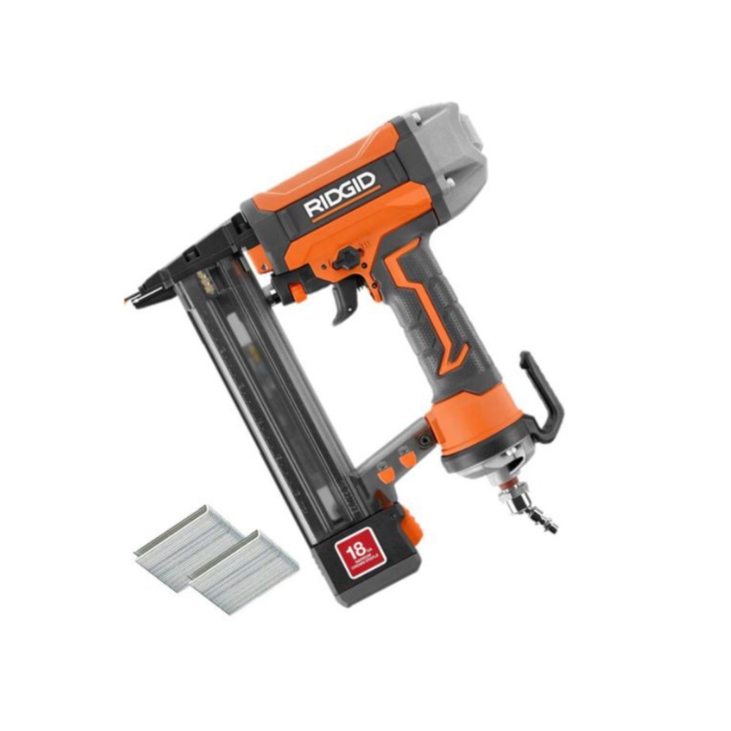 RIDGID 18-Gauge 1-1/2 in. Finish Stapler with Staples - Factory Reconditioned