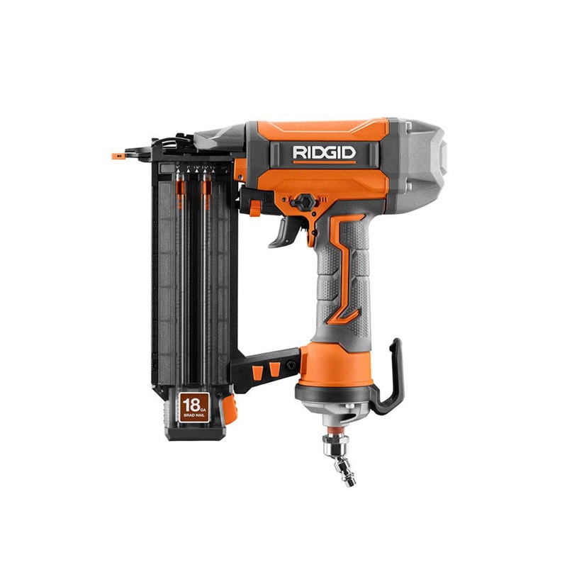 RIDGID 18-Gauge 2-1/8 in. Brad Nailer with CLEAN DRIVE Technology and Sample Nails - Factory Reconditioned