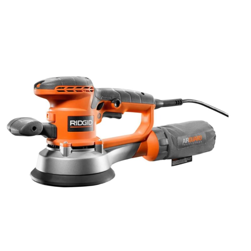 RIDGID 4 Amp Corded 6 in. Variable-Speed Dual Random Orbital Sander with AIRGUARD Technology