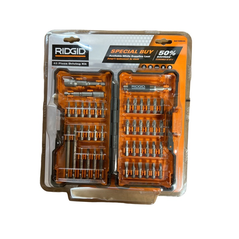 RIDGID Driving Kit with Case - 43 Piece