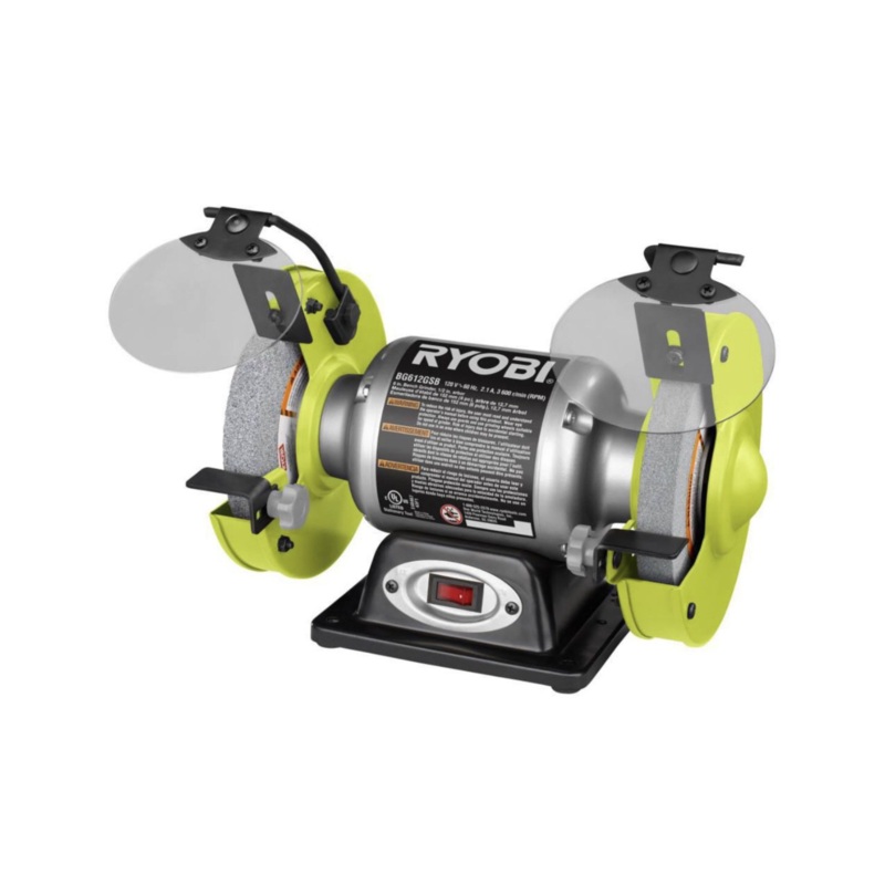 RYOBI 2.1 Amp 6 in. Grinder with LED Lights - Factory Reconditioned