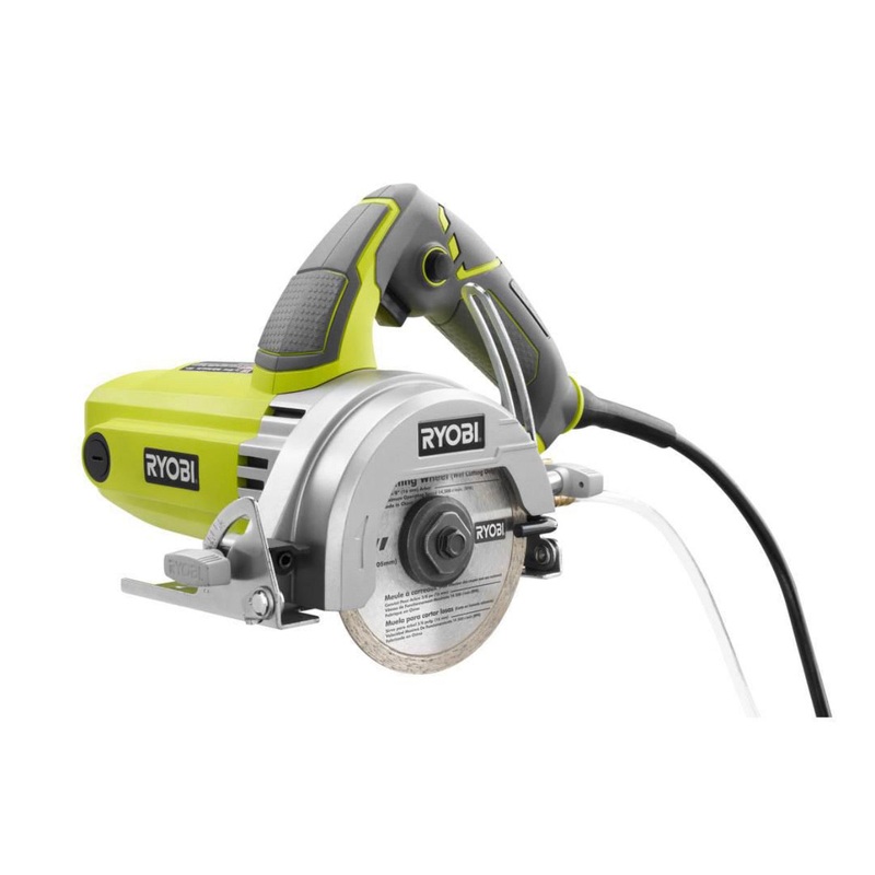 RYOBI 4 in. Wet Tile Saw with Diamond Blade