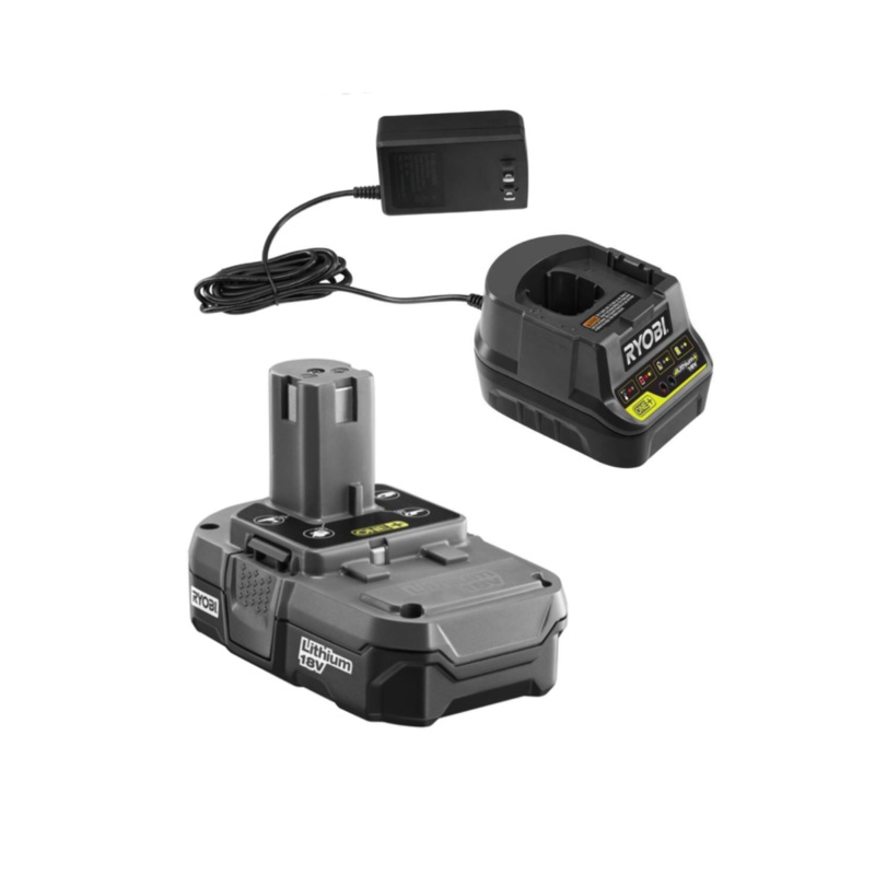 18-Volt ONE+ Compact Lithium-Ion Battery and Charger Kit - Factory Reconditioned