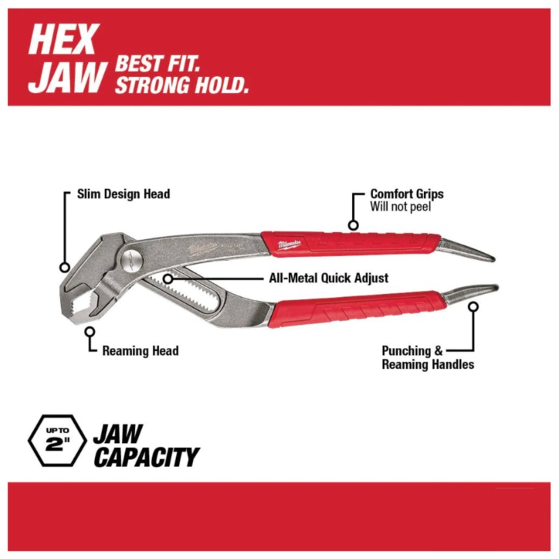 CLEARANCE Milwaukee 10 in. V-Jaw Pliers