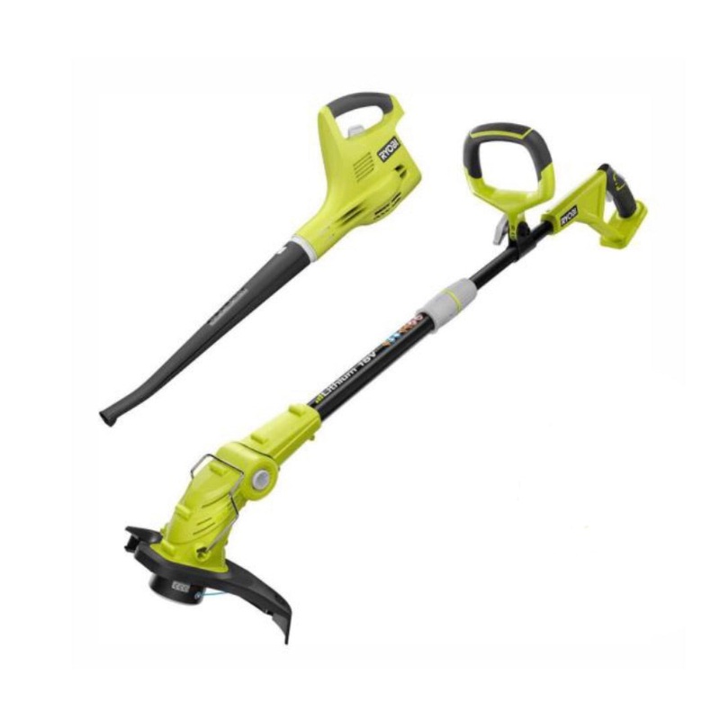 ONE+ 18-Volt Lithium-Ion String Trimmer/Edger and Blower/Sweeper Combo
