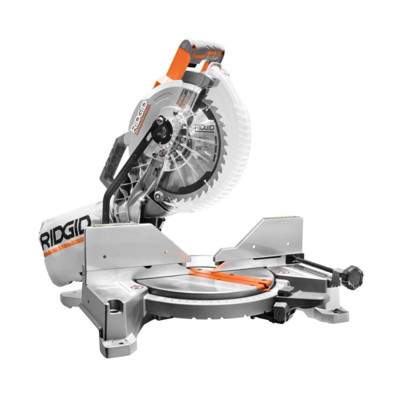 RIDGID 15 Amp 10 in. Dual Miter Saw with LED Cut Line Indicator - Factory Reconditioned