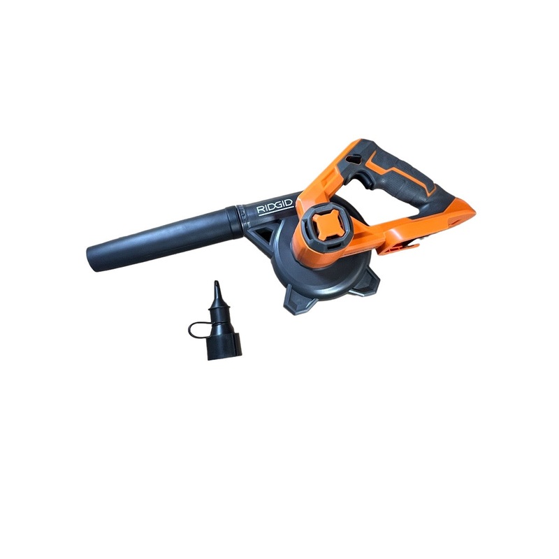 RIDGID 18-Volt Cordless Compact Jobsite Blower with Inflator/Deflator Nozzle - Factory Reconditioned