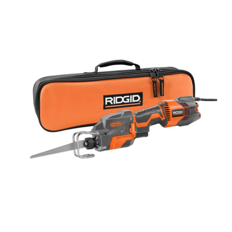 RIDGID Thru Cool 6 Amp 1-Handed Orbital Reciprocating Saw Kit