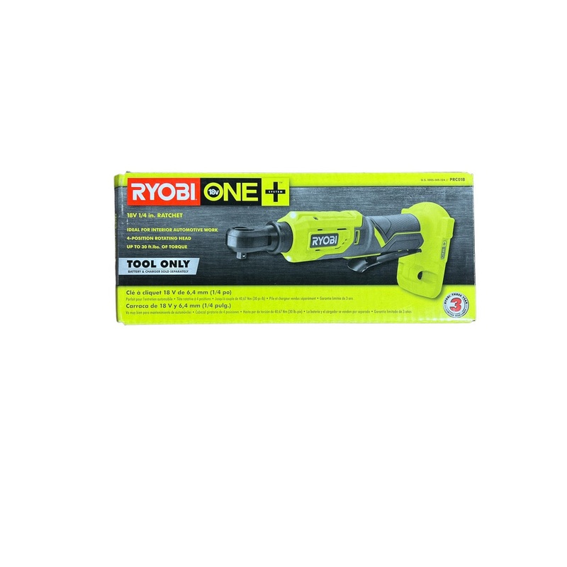 18-Volt ONE+ Cordless 1/4 in. 4-Position Ratchet (Tool Only)