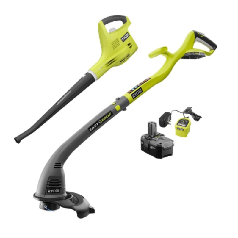 18-Volt ONE+ Cordless String Trimmer/Edger and Blower Kit