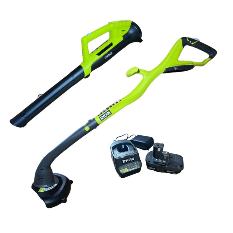 18-Volt ONE+ Cordless String Trimmer/Edger and Blower Kit - Factory Reconditioned