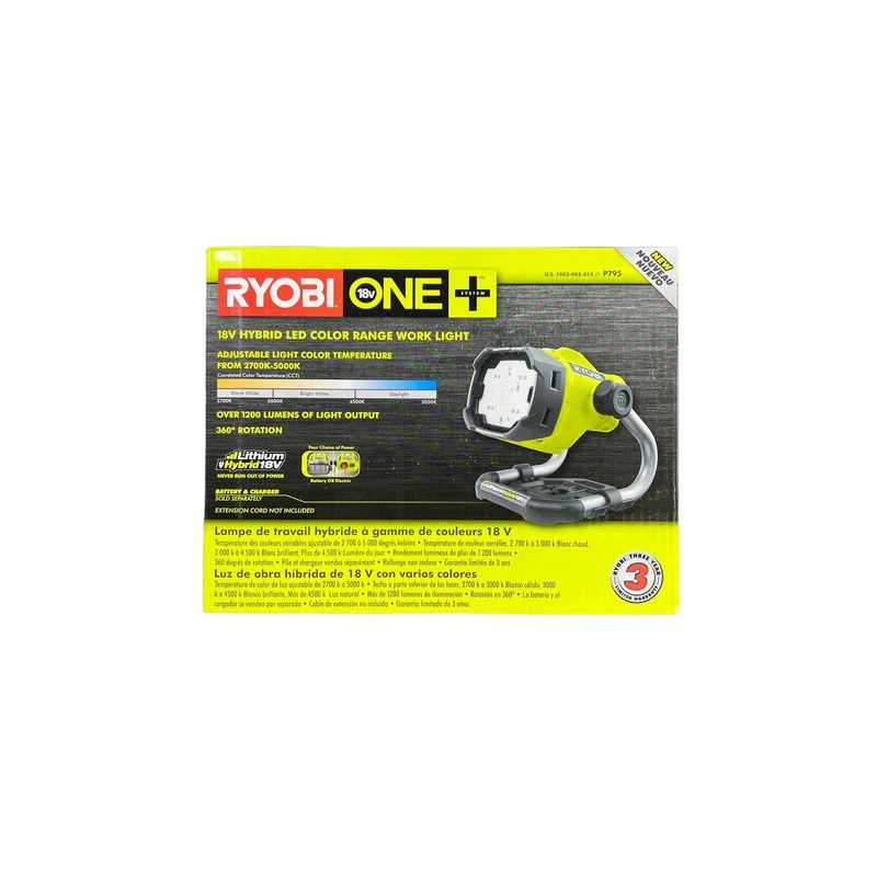 18-Volt ONE+ Hybrid LED Color Range Work Light (Tool Only)