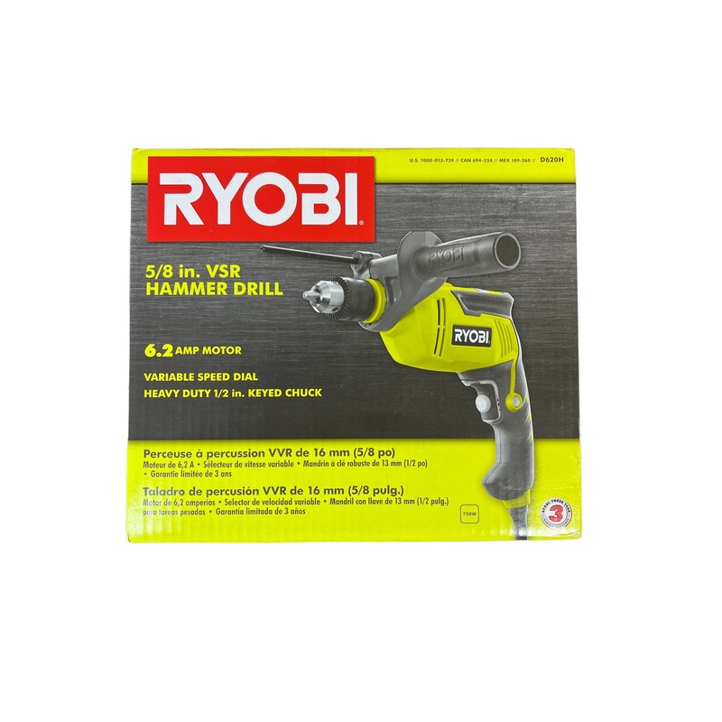 6.2 Amp Corded 5/8 in. Variable Speed Hammer Drill
