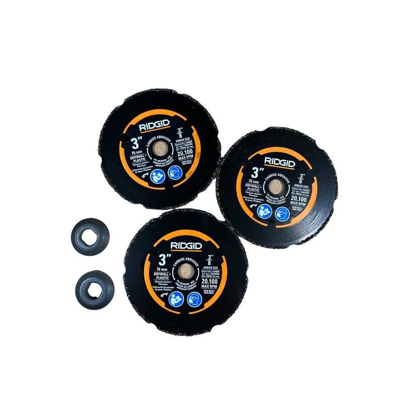 CLEARANCE RIDGID Carbide Cut-Off Wheel Set (3-Piece)