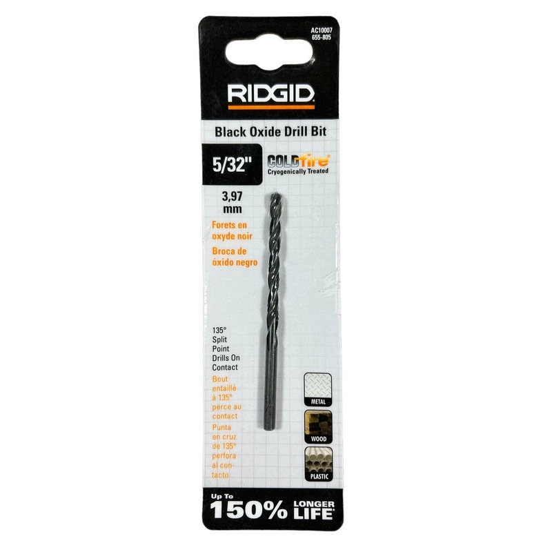 CLEARANCE RIDGID COLDfire 5/32 in. Black Oxide Drill Bit