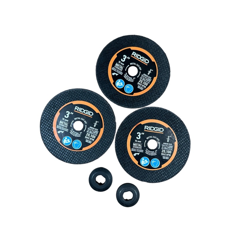 CLEARANCE RIDGID Metal Cut-Off Wheel Set (3-Piece)