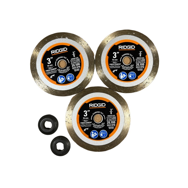 CLEARANCE RIDGID Tile Cut-Off Wheel Set (3-Piece)