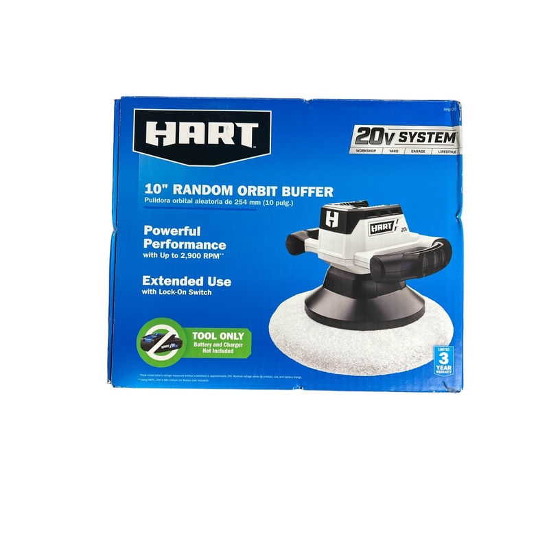 HART 20-Volt Cordless 10-inch Random Orbit Buffer (Tool Only)