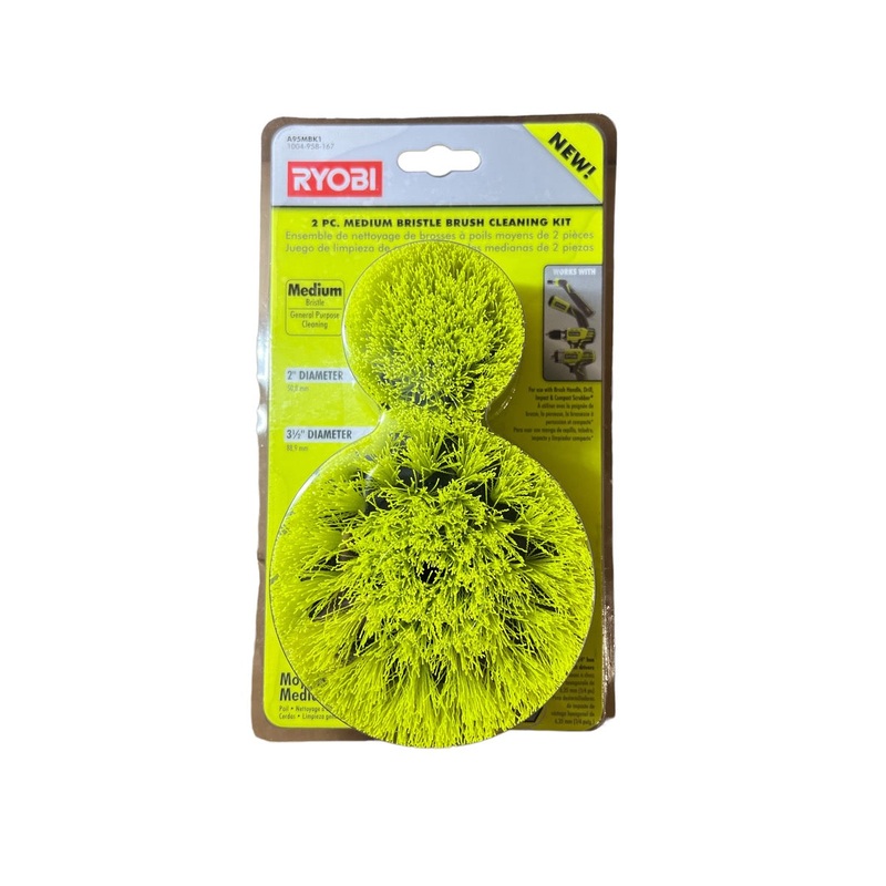 Medium Bristle Brush Cleaning Accessory Kit (2-Piece)